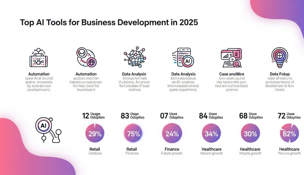 Infographic: Top AI Tools for Business Development 2025
