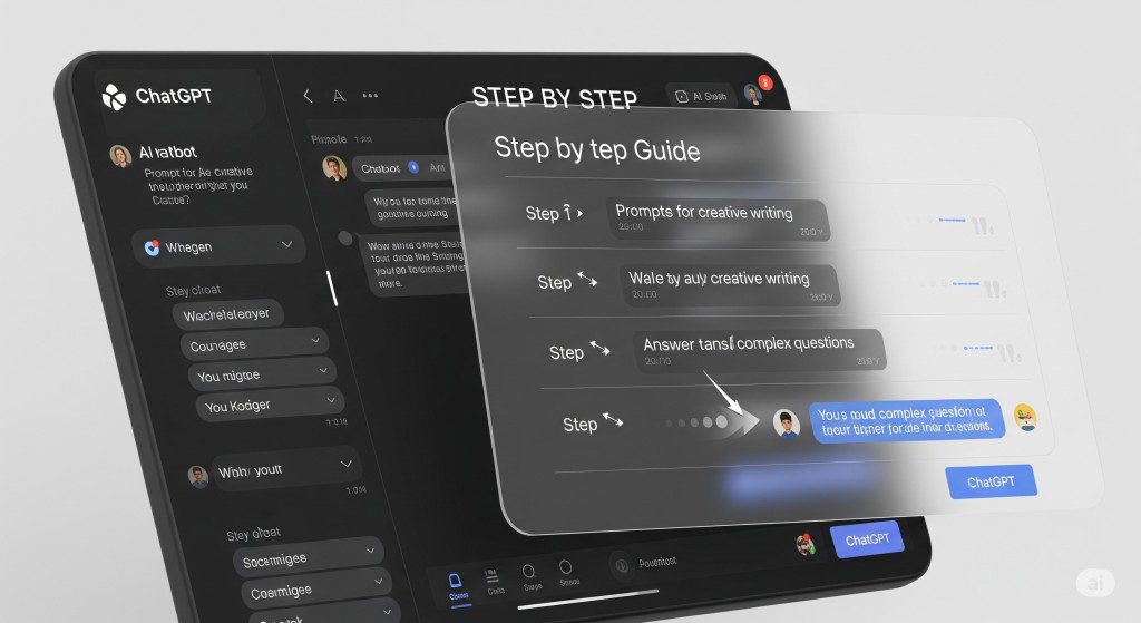 Person using ChatGPT on a laptop for AI-powered conversations.