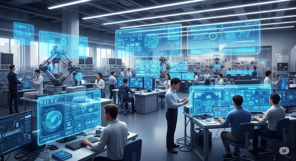 Google AI Studio dashboard showing Gemini AI generating code and images in 2025