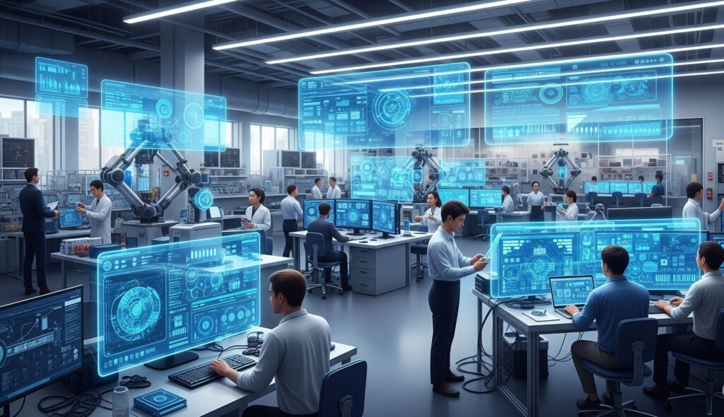 Google AI Studio dashboard showing Gemini AI generating code and images in 2025