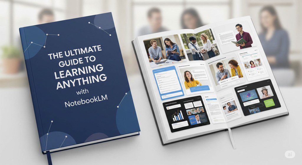 NotebookLM interface showing features like study guides and interactive Q&A for learning support.