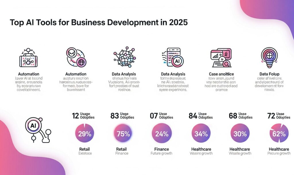Infographic: Top AI Tools for Business Development 2025