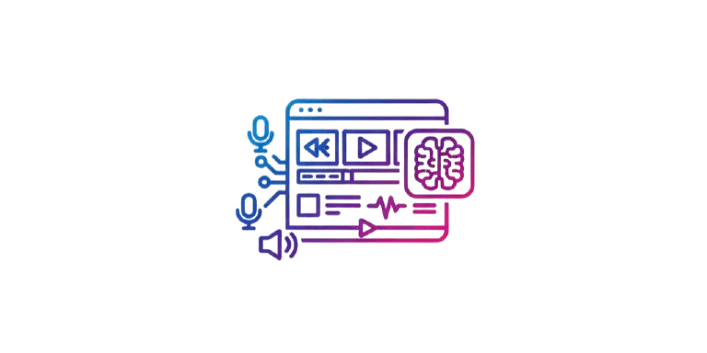 An editing timeline with AI Tools generating video clips and modifying voiceovers.