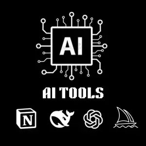 A collection of modern AI Tools icons on a screen.