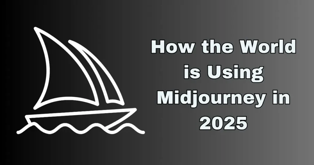 A global map showing the worldwide use of Midjourney.